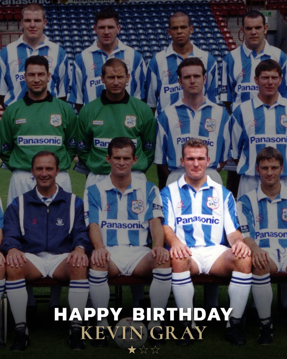 htafc's tweet photo. 🥳 Happy Birthday to former Town defender Kevin Gray!

🎉 Between 1994 and 2002, Kevin made over 200 appearances for the Club, scoring six times!

#htafc https://t.co/sf4JnZKADY