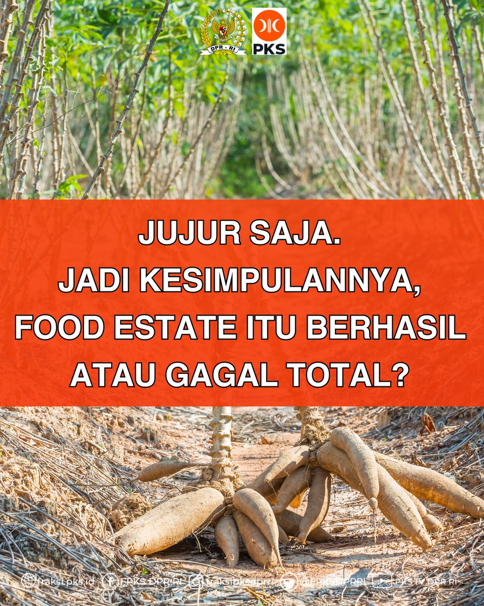 Food Estate.

Sudah menghilangkan kawasan hutan berhektar-hektar. Lalu ditanami singkong, gagal pula. Padahal, kalau tanahnya subur, singkong itu cukup ditancap batangnya ke tanah, diberi pupuk ala kadarnya, niscaya tumbuh subur. Jadi, risetnya macam mana itu?