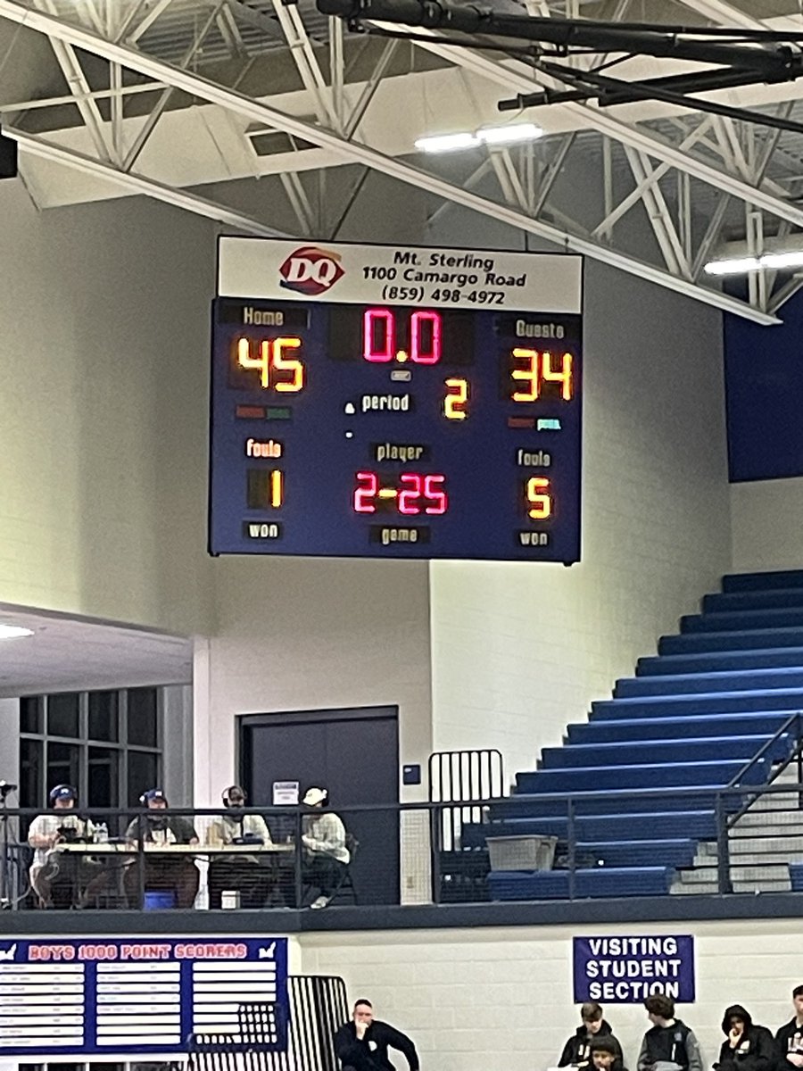 The Rockets are up at the half on a good Fairdale team. This is the best basketball the boys have played! Ball movement, shots are falling, inside/outside game, rebounds, and protecting the basketball… this is so much FUN to watch! 🚀 🏀 @SportsatTheRock