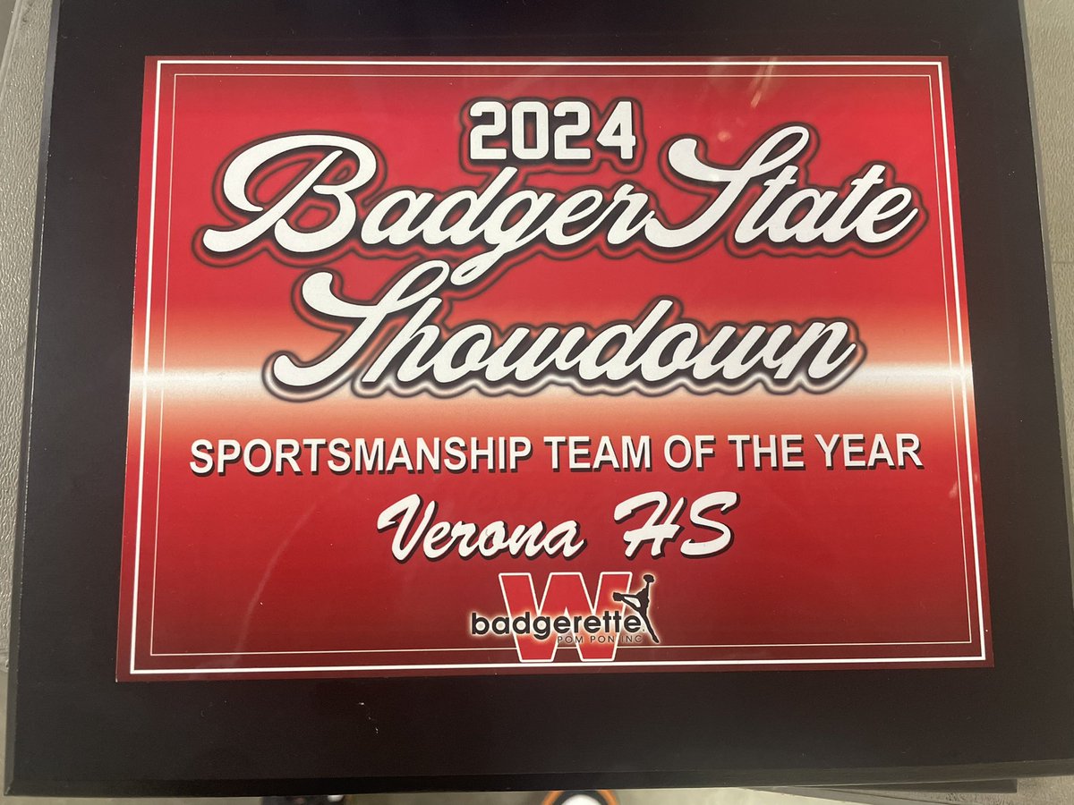 VAHS Athletics (@vahsathletics) on Twitter photo A special shout out to our very own <a href="/VAHSwildcats/">VeronaAreaHighSchool</a> Dance Team for earning the 2024 Badger State Showdown Sportsmanship Team of the Year! #GoWildcats A special shout out to our very own <a href="/VAHSwildcats/">VeronaAreaHighSchool</a> Dance Team for earning the 2024 Badger State Showdown Sportsmanship Team of the Year! #GoWildcats
