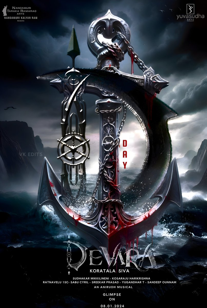 vinnu1426's tweet image. Blood Bath in 1 Day 🩸🩸
💥💥
@tarak9999 @DevaraMovie 
#AllHailTheTiger #DevaraGlimpse #DevaraGlimpseOnJan8th