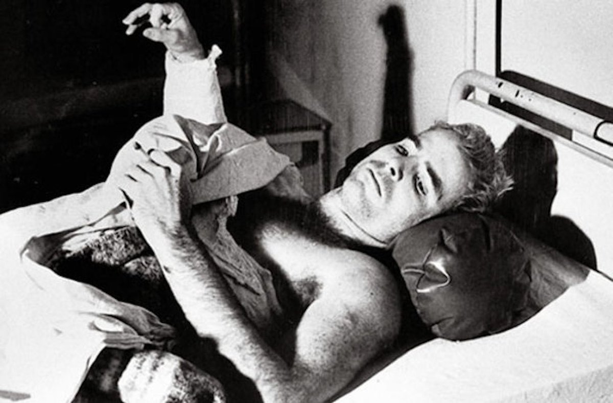 Since traitor trump has yet again mocked John McCain for his time spent as a POW, a reminder:
While John McCain nearly starved to death in a tiny, squalid North Vietnamese prison cell, his body broken from a plane crash, botched operations and months of torture… Donald trump was