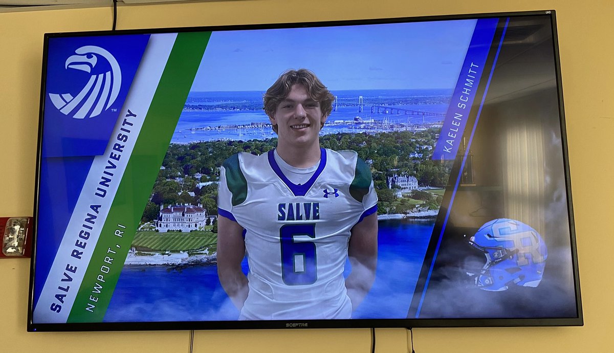 Had a great visit <a href="/Salve_Football/">Salve Regina Football</a>. 
Thank you @CoachHenny11 for the tour of the campus and thank you <a href="/CoachDeLade/">Coach Greg DeLade</a> and <a href="/CoachBKelly/">Brad Kelly</a> for the tour of the weight and film room. It was great speaking with <a href="/GilmartinKevin/">Kevin Gilmartin</a> and learning more about the school!