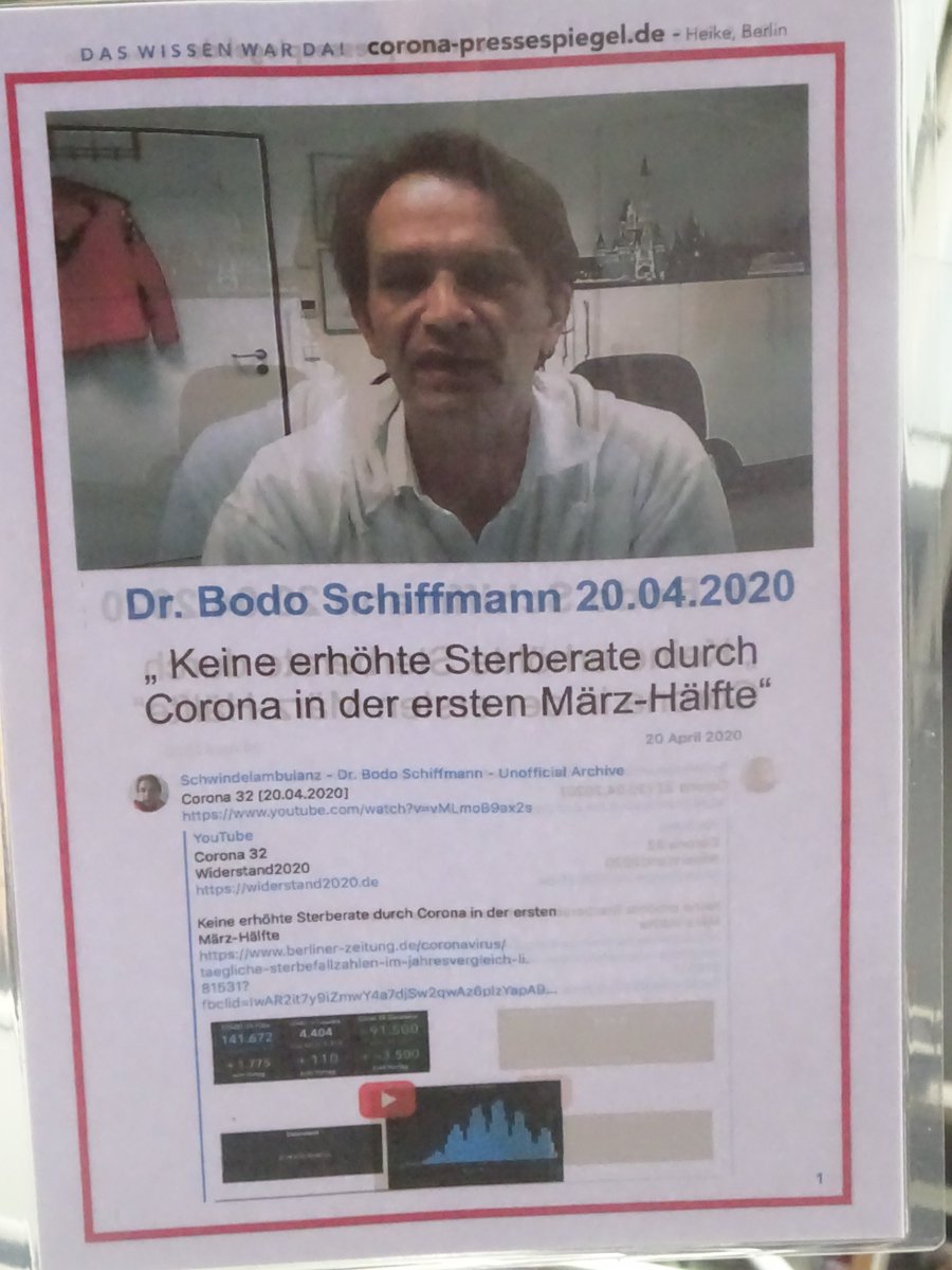 #b0601 #fckQuerdenken #FCKdieBasis 
Zum 4. Mal fand heute der 'Corona-Pressespiegel' (#GalerieDesGrauens) in der Maaßenstraße am #Winterfeldplatz in #Schöneberg statt. Die kommen einem immer noch mit #BodoSchiffmann #JavidKiste #HeinrichFiechtner & Co als Quelle.