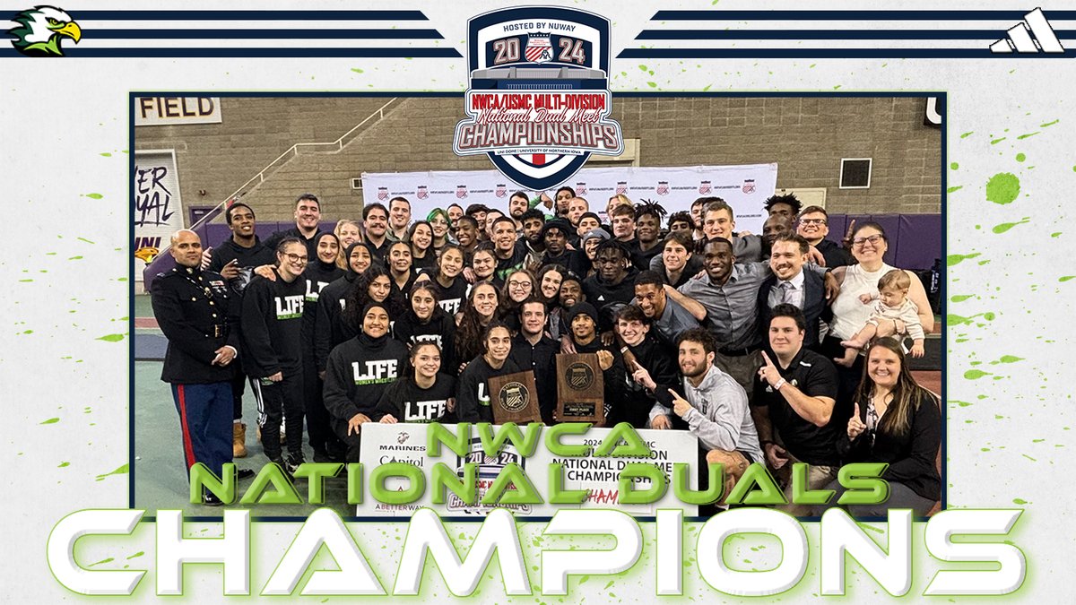 HISTORY IN THE MAKING!! 😱🥇 

Life University's @Lifeuwrestling team and @lifeuwwr team become the first DUO to be simultaneously crowned as both the men's and women's <a href="/nwcawrestling/">NWCA</a> National Dual Champions!! 🏆