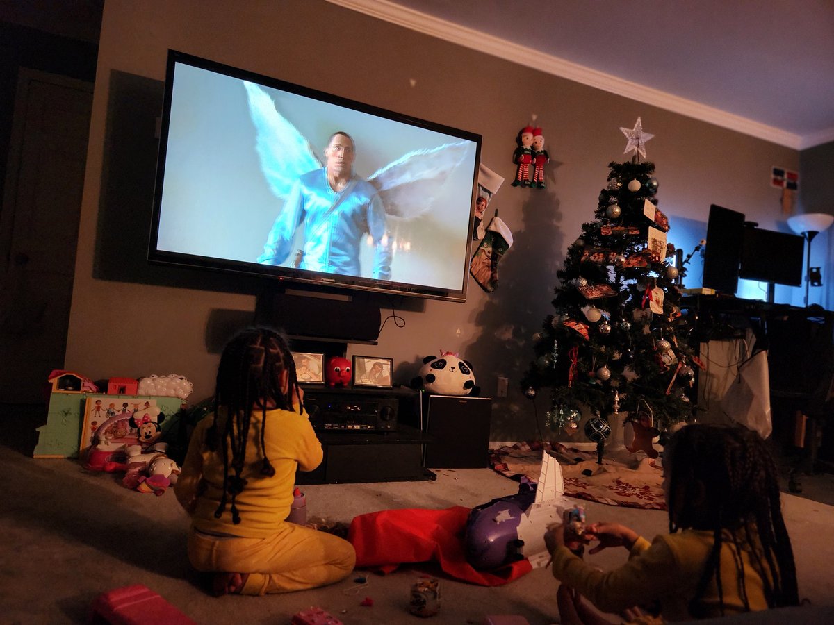 AccuBerry's tweet photo. @TheRock #daddiesgurls watching your #toothfairy movie from #2010 #TheRock #MovieNight https://t.co/EKwWHnmjGS