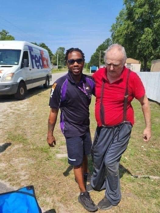 “Today I was on my way to Family Dollar up the street from my house. I saw this FedEx driver, Rondy, do a U turn at the second entrance to a trailer park that used to be Farmview. I looked in my rear view mirror to see him pulled over to help this 75 year old man get his…