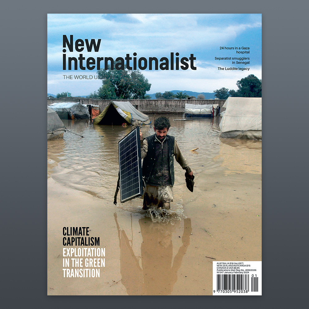 newint_au's tweet photo. NI 547 - January/February, 2024. Climate capitalism - How can we prevent an unjust transition? As the clean economy gets into gear, Nick Dowson asks whether a market-focused, subsidies-led approach will just mean more of the same.

https://t.co/JRoFnkPVn5

#ClimateJustice https://t.co/tuto8OySSo