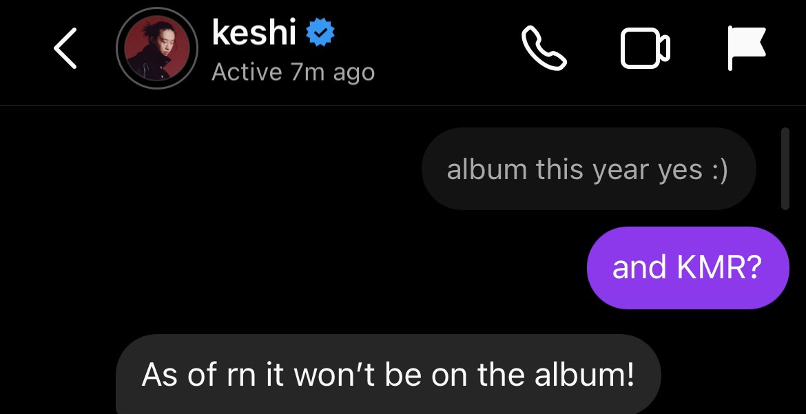 keshiupdates's tweet photo. 🚨 | @keshimusic confirms “Kiss Me Right” will NOT be on his upcoming album. However, it will be released as a standalone single after the release of #K2. https://t.co/tN8LQ983TP