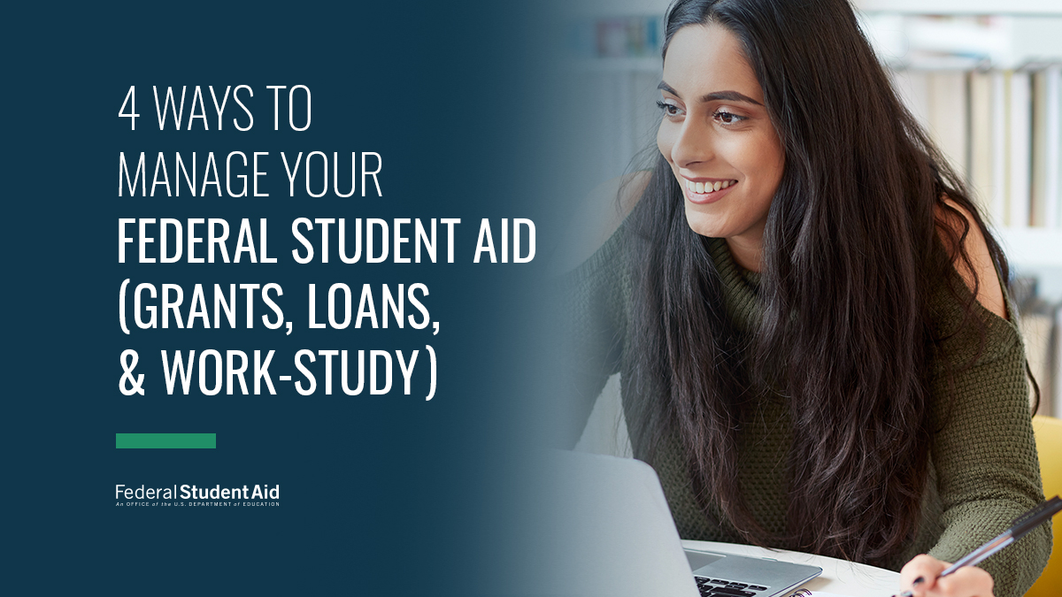 FAFSA's tweet photo. Check out these 4️⃣ FREE resources to help you keep track of your student aid during school. https://t.co/JRU3XV2OaC https://t.co/1eYzUK10GH