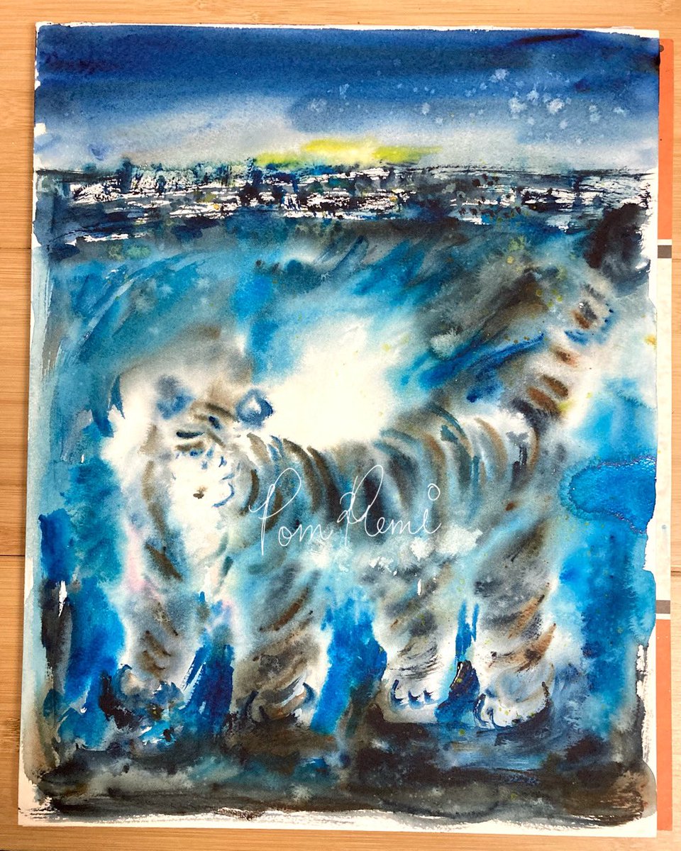 pomremitter's tweet photo. 〈絵描き制作途中〉
どうなるかまだ全然わからない👻

失敗したっていいのだけれど、
しませんように🦭

#制作途中 #絵描き #水彩画 
#透明水彩 #アート #絵画 #イラスト 
#inprogess #artwork #painting 
#watercolor #illustration https://t.co/pwusBqC61M
