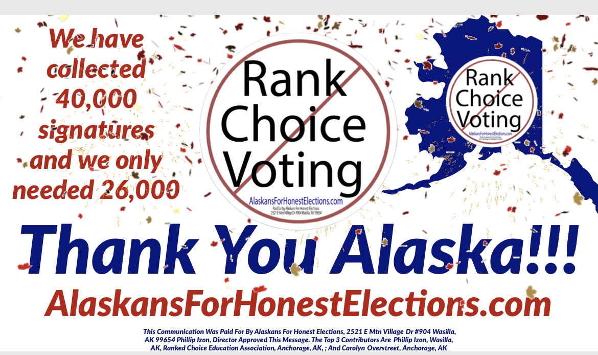 We did the impossible, with 700 volunteers. We led the drive to get the required signatures. We did this for fractions of what they did. They hired an out of state firm and flew professional signature gatherers from all over the country to Alaska to get their signatures We used