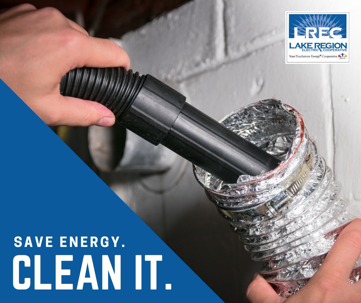 #HomeEfficiencyTip: Clean your dryer lint-trap and clean your ducts. Doing so removes a fire hazard AND contributes to the overall efficiency of your dryer.