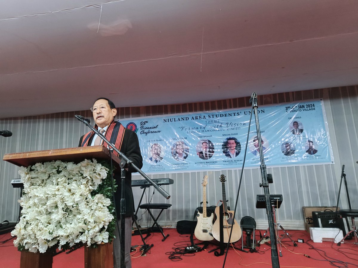 Gladly participated in the closing function of the 28th Biennial Conference, Niuland Area Students' Union hosted by S. Vihuto Village. 
Overwhelmed to see hundreds of students gathered together, to enrich themselves through different highlighted events.