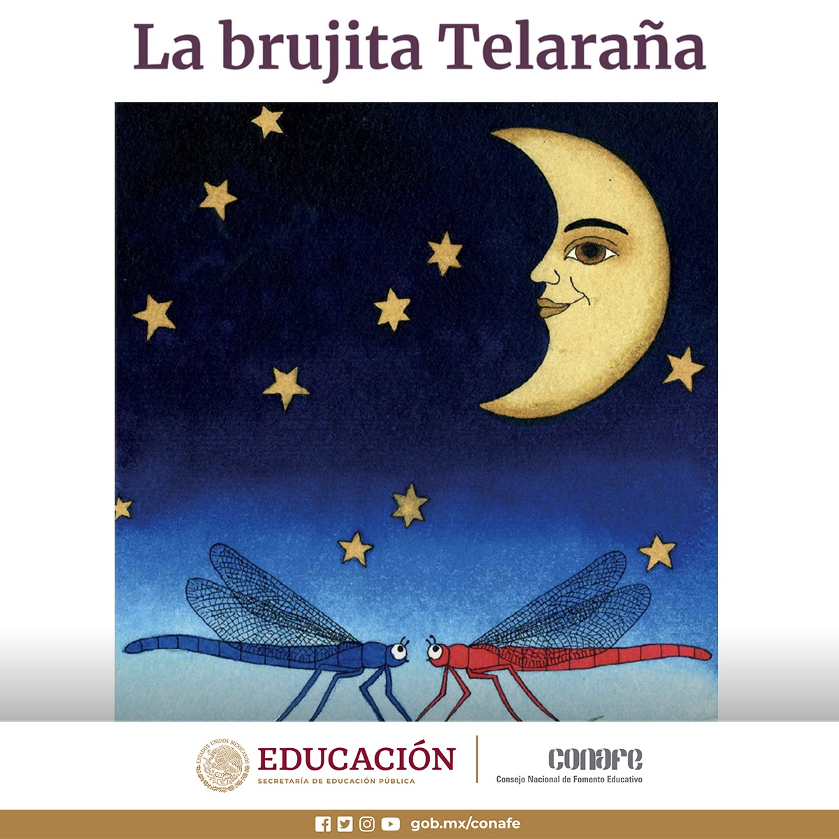 CONAFE_mx's tweet photo. Déjate sorprender por las travesuras de "La brujita Telaraña", un cuento para niñas y niños escrito por Alejandro Negrín e ilustrado por Claudia de Teresa. Historia de nuestra Colección "Pocas Letras".

Haz clic aquí:
https://t.co/8AqRVrcLmg

#LecturasCONAFE
@SEP_mx @Letamaya https://t.co/KHZmVWljPK