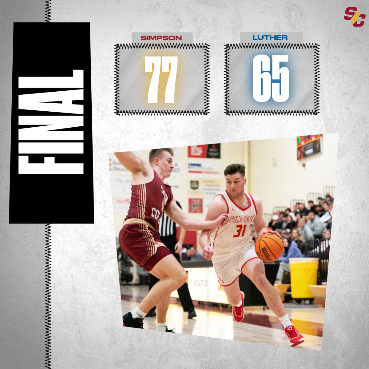 Simpson Men's Basketball tweet media