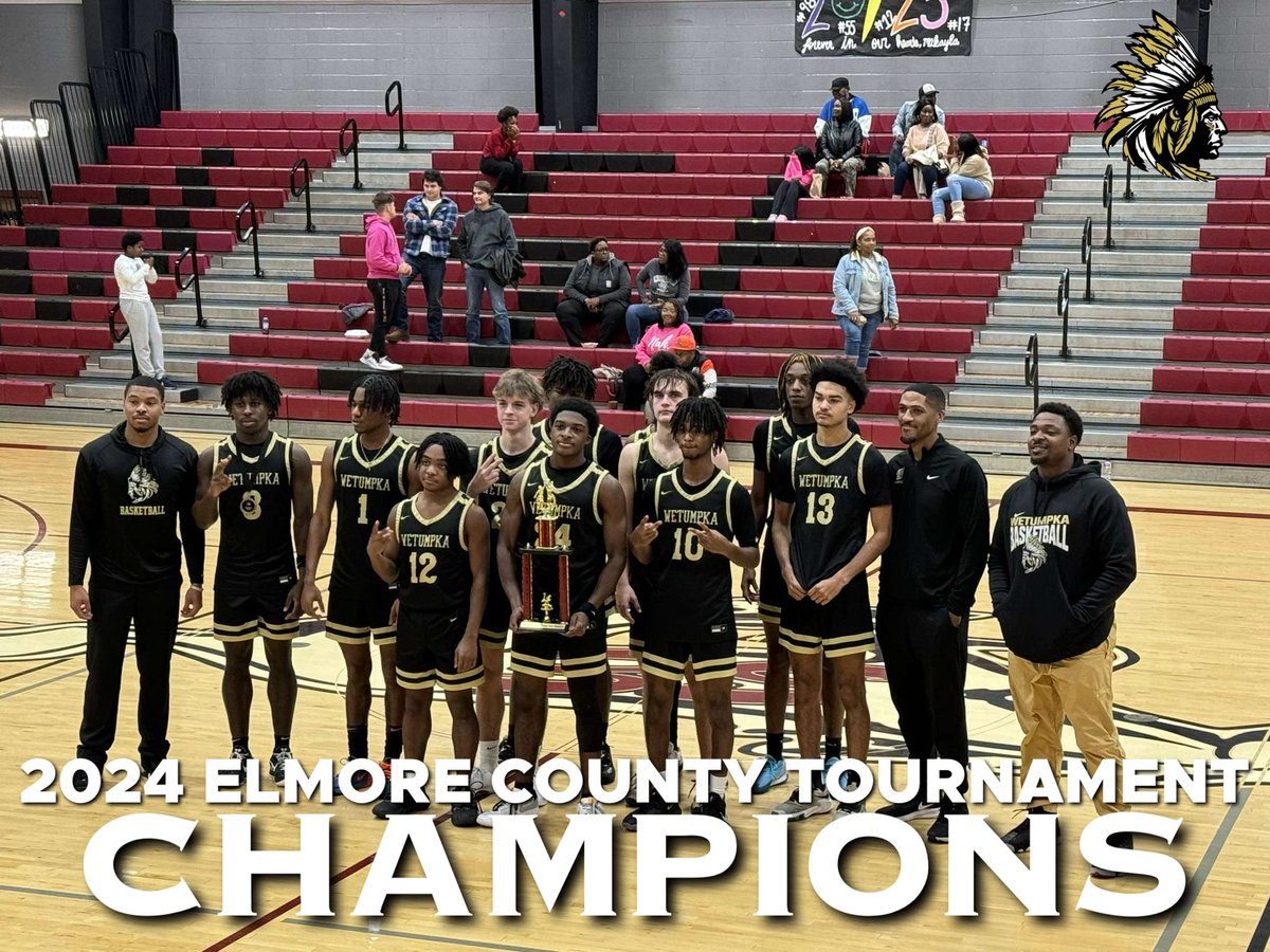 Starting off the new year with a 2nd straight Elmore Co. tournament championship 😎 #GoIndians #WintheMoment