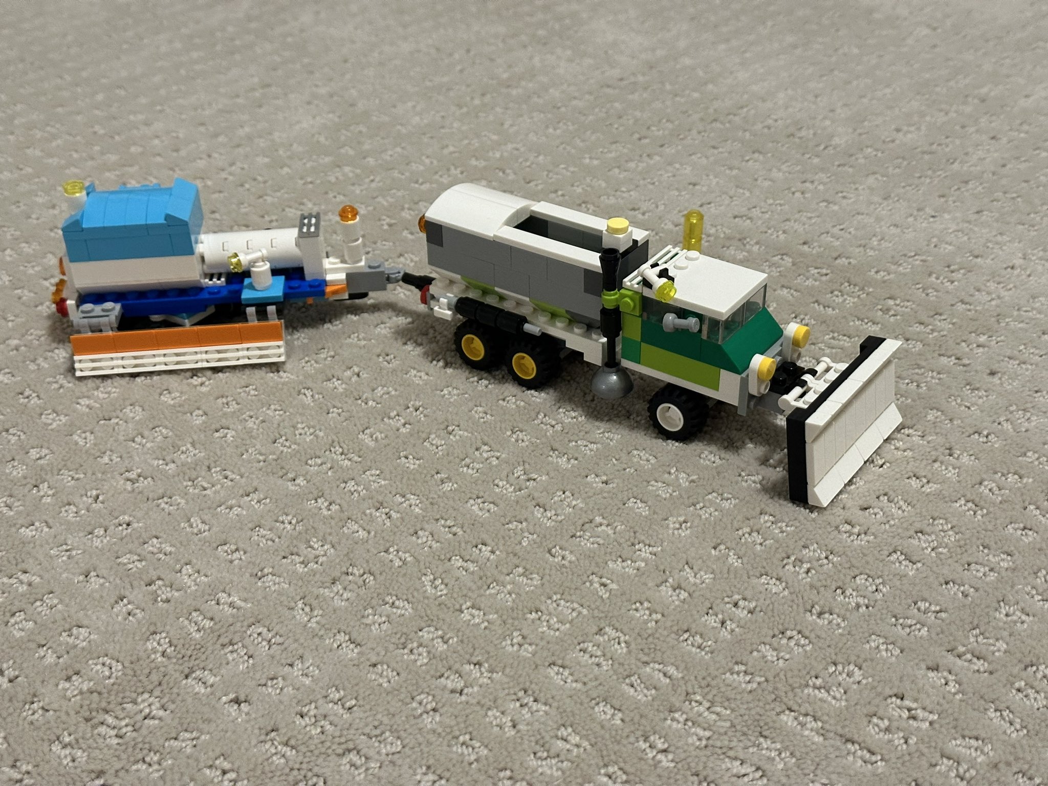 WSDOT East on X Ok made a tow plow too. And yes the wheels work Come on LEGO Group we need a plow tow plow combo to make Think my kids are annoyed I