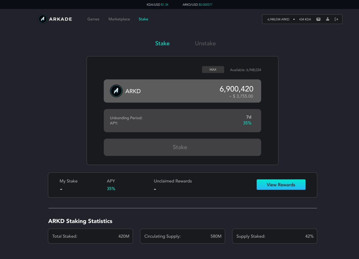 🌟 ARKD Staking Coming Soon! 🚀

Get ready, Arkadians! ARKD staking is launching this month, bringing a whole new level of earning potential to #Kadena. Fill your ARKD bags and prepare for epic rewards 💎

#NewKadena #KDA $KDA $ARKD