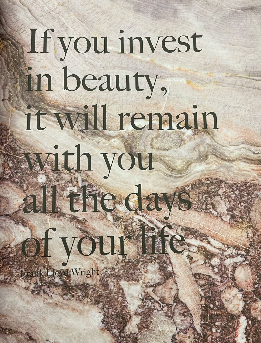 If you invest in beauty, it will remain with you all the days of your life. 

𝘍𝘳𝘢𝘯𝘬 𝘓𝘭𝘰𝘺𝘥 𝘞𝘳𝘪𝘨𝘩𝘵