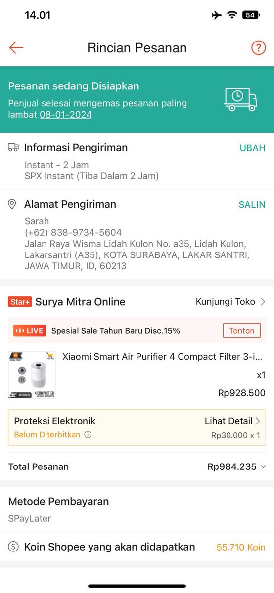 17Tiamo's tweet photo. Penipu gestun spaylater

Mana lagi BU bgt limit udah gaada malah kek gini😭 kudoian terus minta sama Tuhan gacuma dianya tapi sampe 7 turunannya ga berkah hidupnya. Enak aja cuma dia yg enak. Karma is real. Tiati gais https://t.co/bMIFvHcmFD