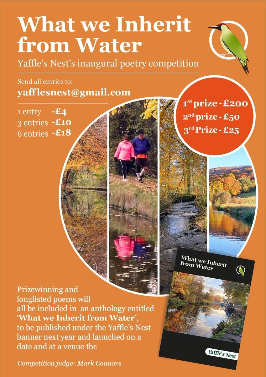 Send us your water themed poems 💦
Rules here: 
yafflepress.co.uk/yaffle-s-nest