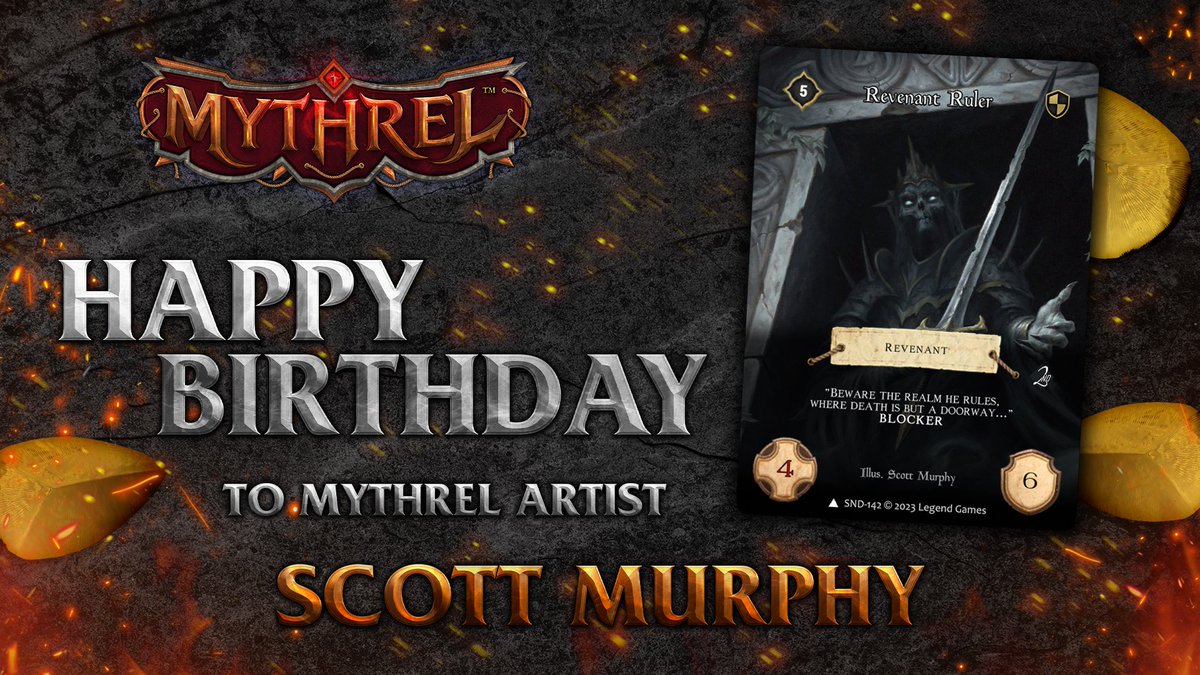 Velereth's tweet photo. Happy birthday @mythreltcg artist Scott Murphy @elisabethalba 
#MythrelTCG https://t.co/szJ114k5iK