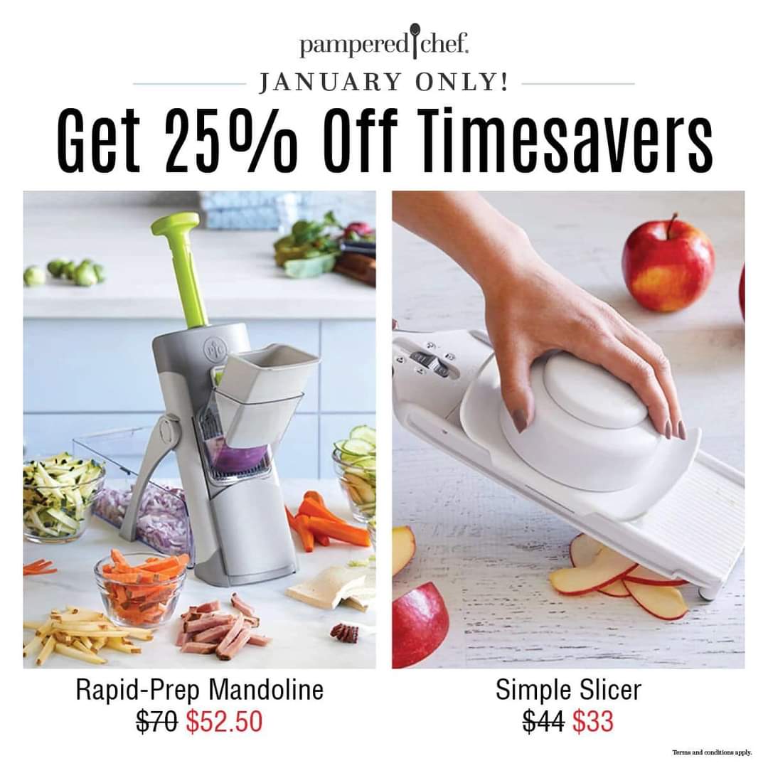 TriciaAntes's tweet photo. January only Pampered Chef sales! Here's my website if interested in these sale items or other products to make cooking faster and easier. 
https://t.co/SK8C7edokP https://t.co/XnLgqnPd4S
