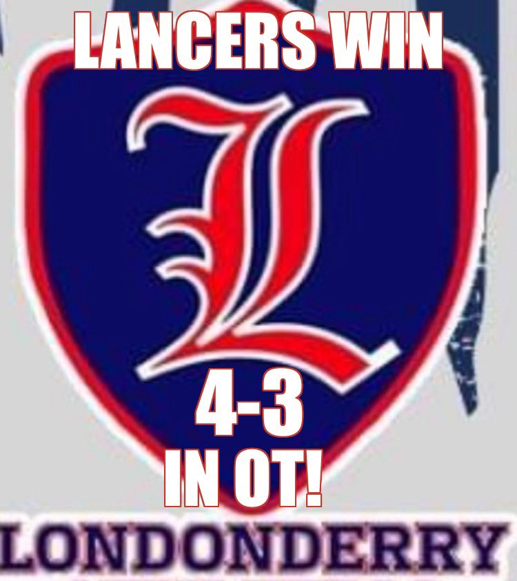 OT WIN!!!!! Goals by Fitzgerald, Carey &amp; Maloney. And OT goal by Carey! Way to go Lancers💙❤️