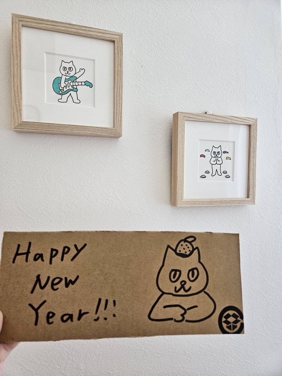 KeiLuvsDavid's tweet photo. 新しい絵が届きました！
みかんねこも大事に取っておきます🐱
@NECOKAGOYA https://t.co/i2FpYhnc2b