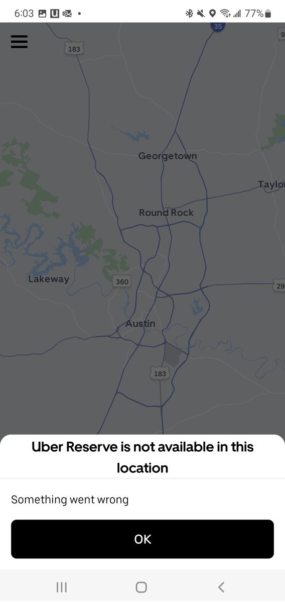 martiaga's tweet photo. @Uber_Support is there issues with making reservations? I've been trying to make one for tomorrow for over an hour and keep getting errors. https://t.co/MPzn6UcvyN