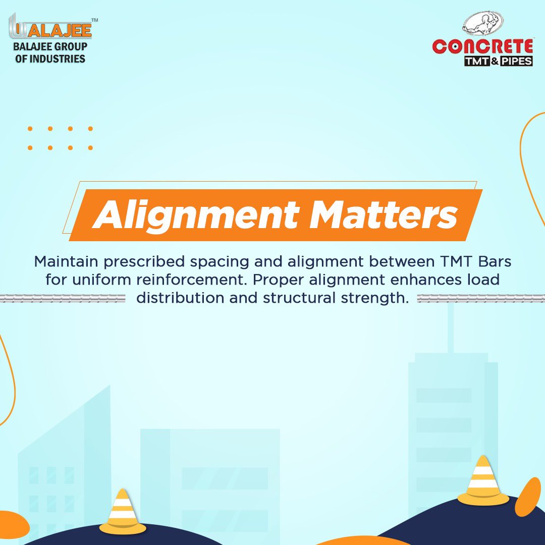 concretetmt's tweet image. 🔧 Building with TMT Bars? Here are 3 key tips for perfect placement: precision, spacing, and secure fixing. Strengthen your construction game! #TMTBars #ConstructionTips #StructuralStrength #architect #engineer #builders