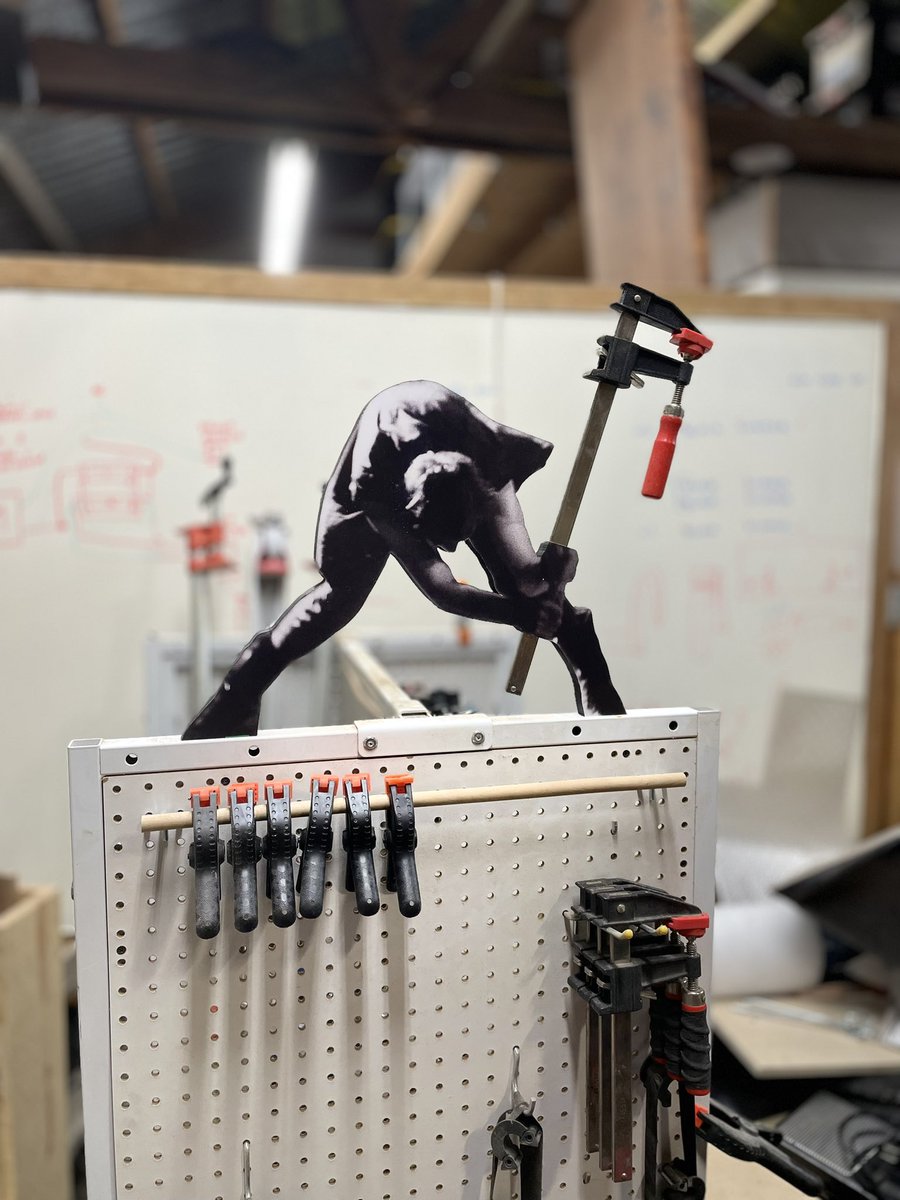 Made a new clamp storage system for the workshop.

 #TheClash #woodworking