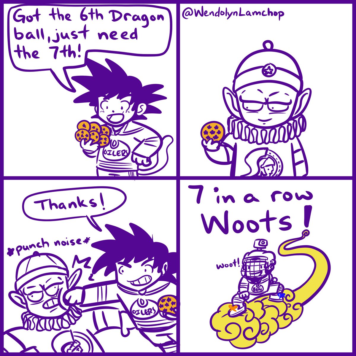 WendolynLamchop's tweet photo. 7 in a row! Yes, i made a dragon ball themed comic lol https://t.co/mXyGe8uRgi
