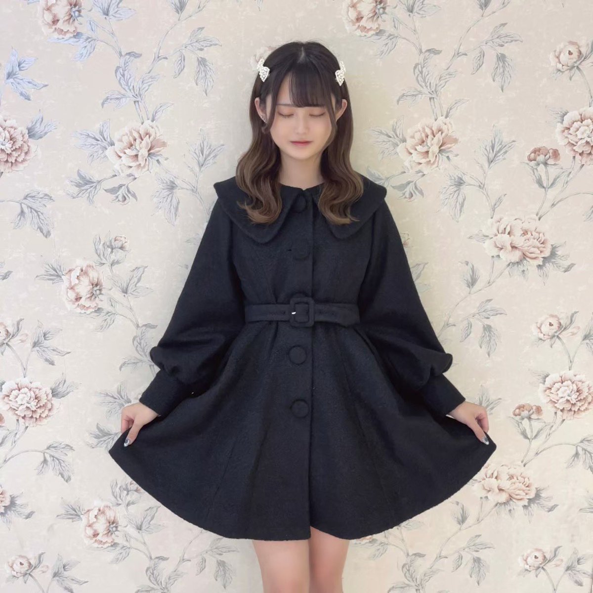 evelyn くるみ大襟コート OW evelyn くるみ大襟コート OW