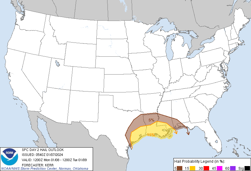 LimWeather's tweet photo. D2
#SlightRisk in S #DixieAlley esp #Houston,#PasadenaTX,#TheWoodlands, #Galveston,#SugarLand,#Beaumont,#NewOrleans,#BatonRouge,#Metairie,#Lafayette,#Gulfport,#Mobile,#Pensacola
15%#Wind/#Hail/5%#Tornado risk
#Wxtwitter #SPC #SevereWX #HOUwx #GLSwx #TXwx #LAwx #MSwx #ALwx #FLwx https://t.co/blCrqYIqQH
