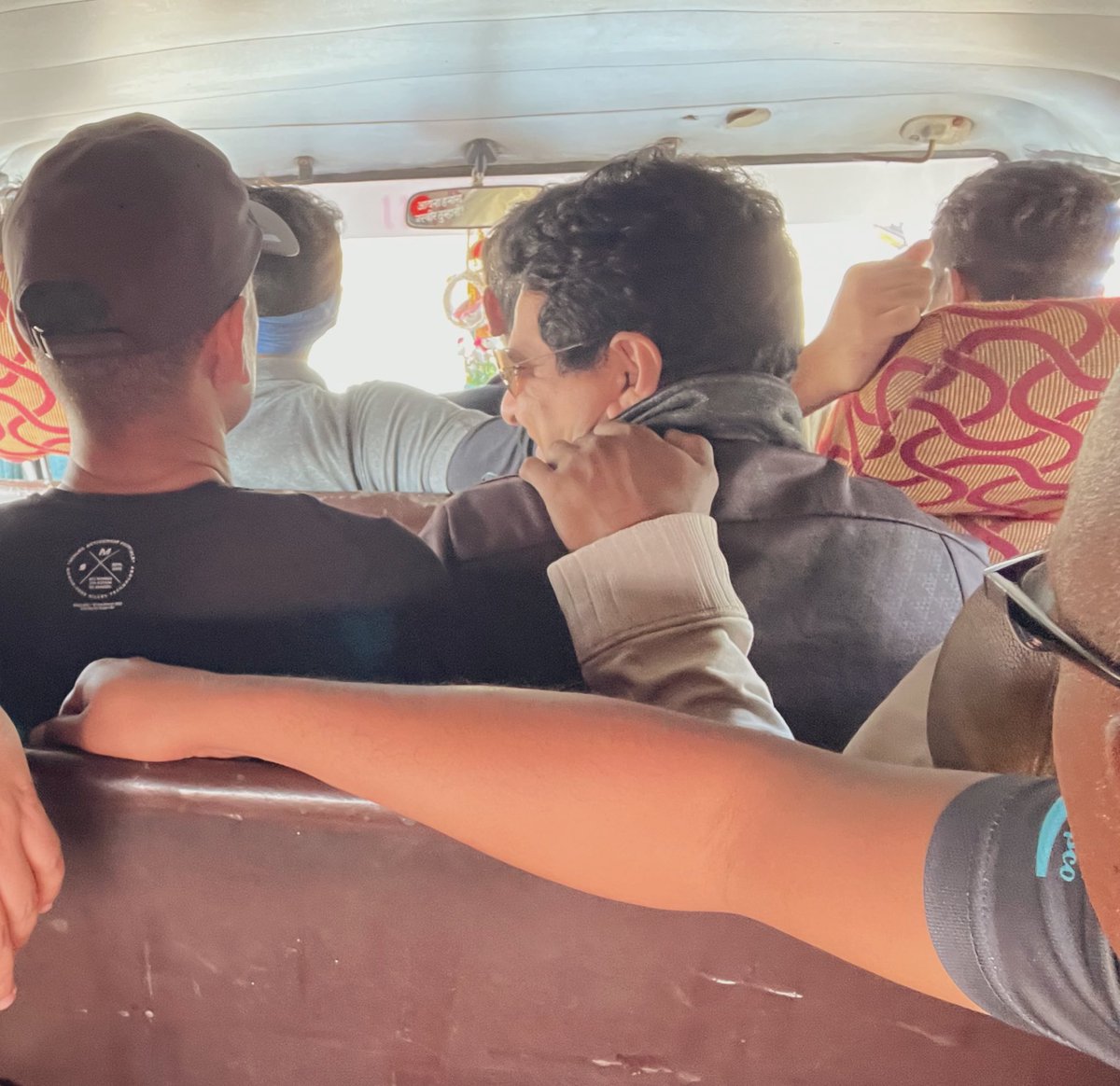 13 people average in this car travelling from Sinhagad fort to base area , hope <a href="/PuneRTO/">Pune RTO</a> <a href="/AjitPawarSpeaks/">Ajit Pawar</a> will take some action to avoid future accident and save people’s life.