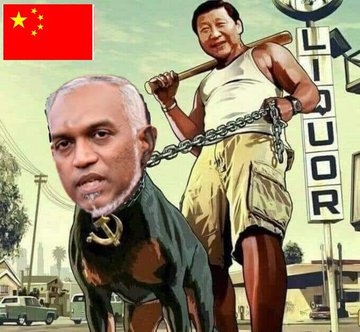 Representobc's tweet photo. @MMuizzu We strongly condemn this. Xinping should not be doing something like this.Maldives is sovereign country. https://t.co/TWYFhknyjI