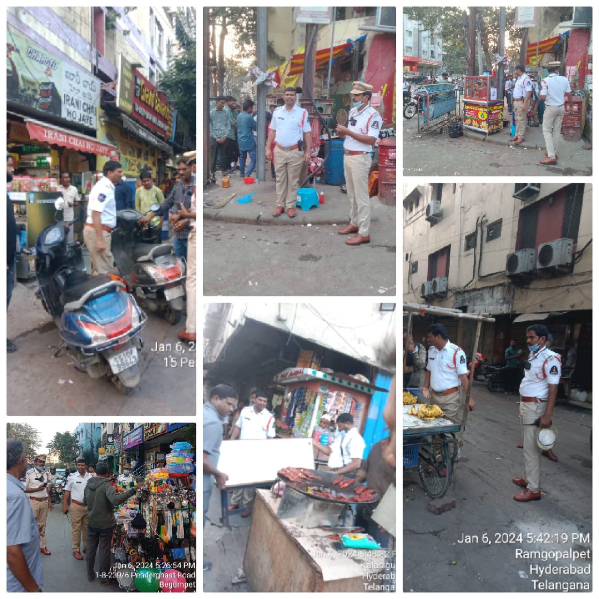 shotr_begumpet's tweet photo. Begumpet Traffic Police under the instructions of Superior officer cnducted operation #ROPEhydtp at Paradise Circle, removed footpath encroachments and instructed not to obstruct the traffic flow. @hydcitypolice @HYDTP https://t.co/oSqUfAmFhI