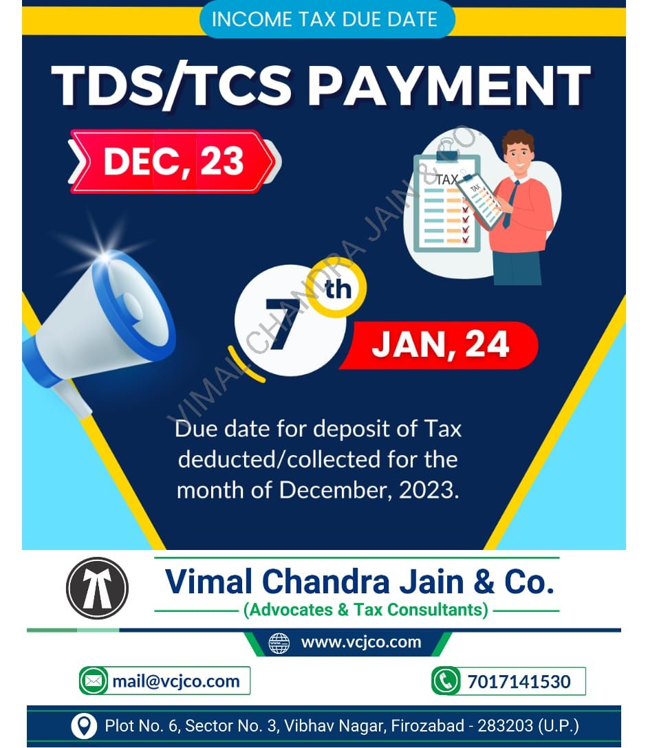 TDS/TCS Payment
#TDSPayment
#TCSPayment
#IncomeTaxIndia
#TaxCompliance
#TaxFiling
#TaxationIndia
#FinancialReporting
#TaxPayment
#TaxationMatters
#TaxLiability
#vcjco #firozabad #agra #shikohabad #itr #incometaxreturn #refund #gst #gstr #gstregistration #tax #taxation