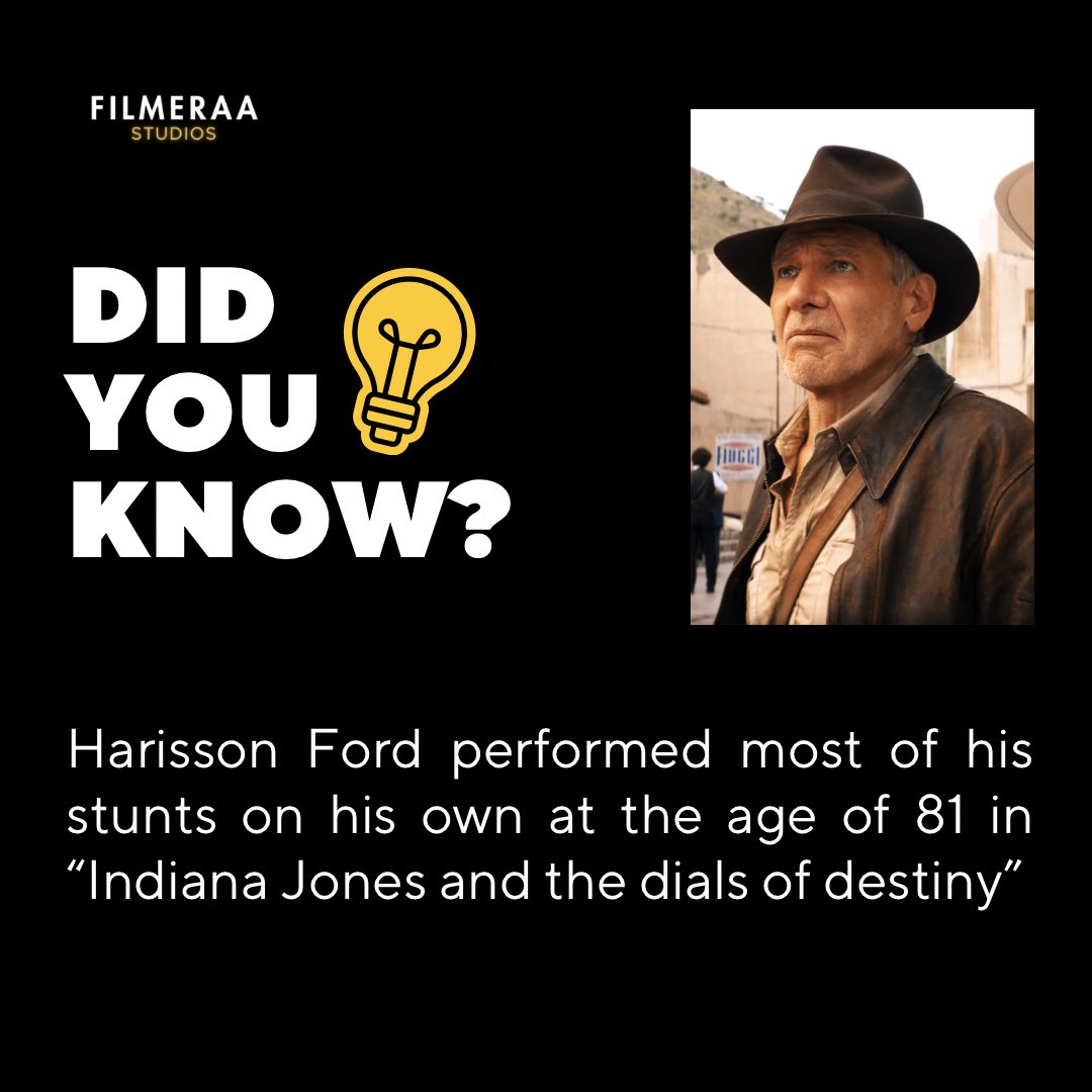 #moviefact #IndianaJones <a href="/HarrisonFordLA/">Harrison Ford</a> <a href="/IndianaJones/">Indiana Jones</a>