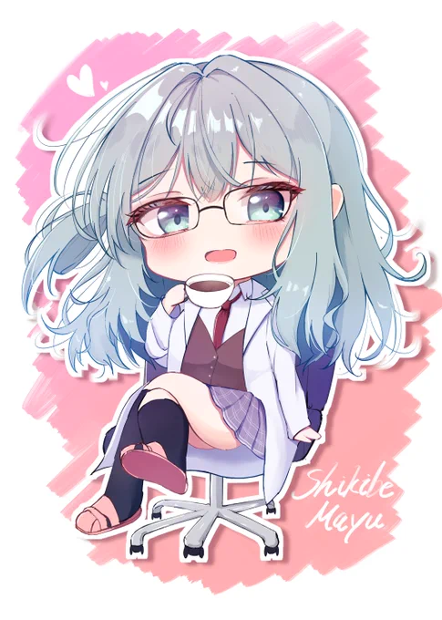 荊木幽々(@ kasenyuu)氏主催の『ゆずソフトSD合同』で描いた茉優先輩 
