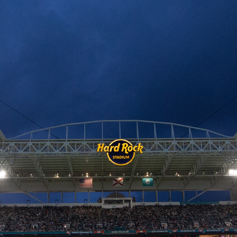 HardRockStadium's tweet photo. 🚨 ALL ON-SITE &amp; OFF-SITE STADIUM PARKING LOTS ARE SOLD OUT

No day of parking will be available for the #BUFvsMIA game tomorrow.

Fans without a prepaid parking pass are encouraged to use rideshare/taxis or take the @GoBrightline.