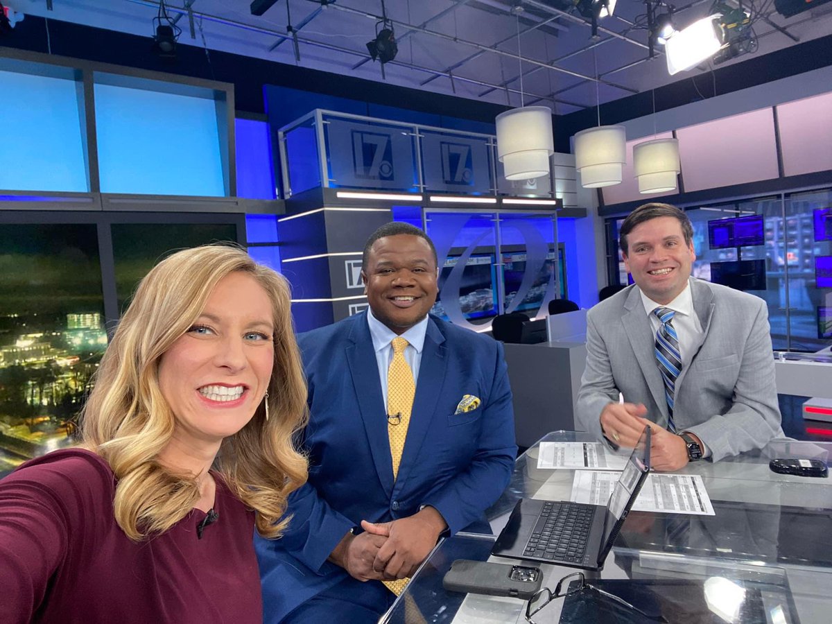 gfunderburgTV's tweet photo. I returned to the anchor desk tonight with my new coanchor @maggienewland and meteorologist @LanceBlockerWx! I am happy to be here. #raleigh #raleighnc #northcarolina #journalist #newsanchor #newjob https://t.co/YSmOgL3axd