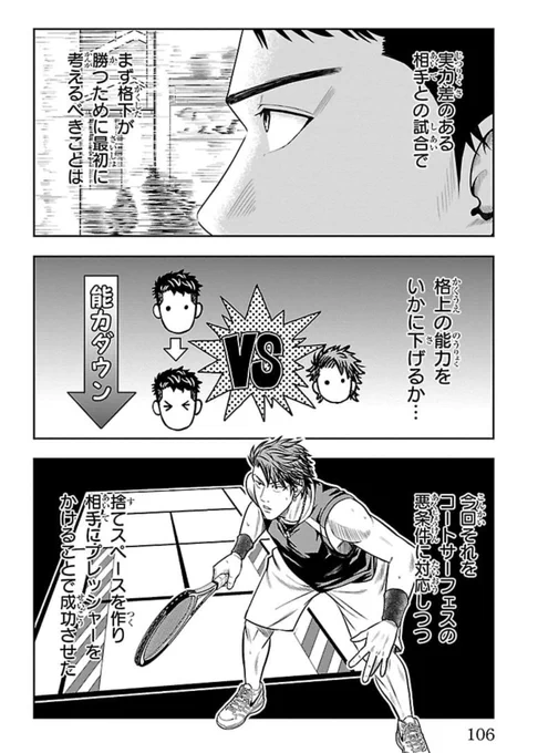 格下が格上に勝つために
最初に考えることは…

「格上の能力をいかに下げるか」🎾 