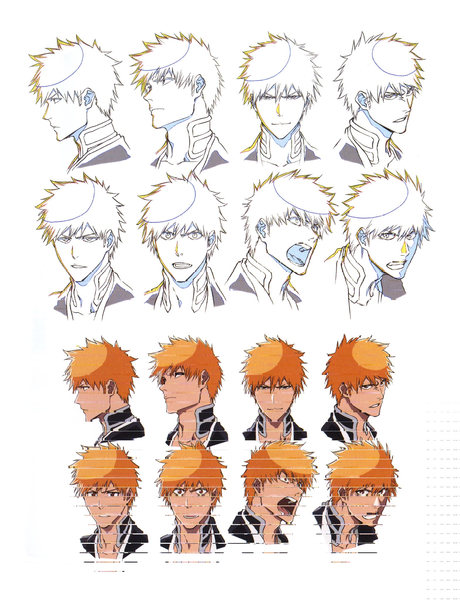 BLEACH MODEL SHEET COLLECTION 設定集８冊セット Amazon.co.jp: BLEACH ブリーチ 設定資料 制作資料 【210枚