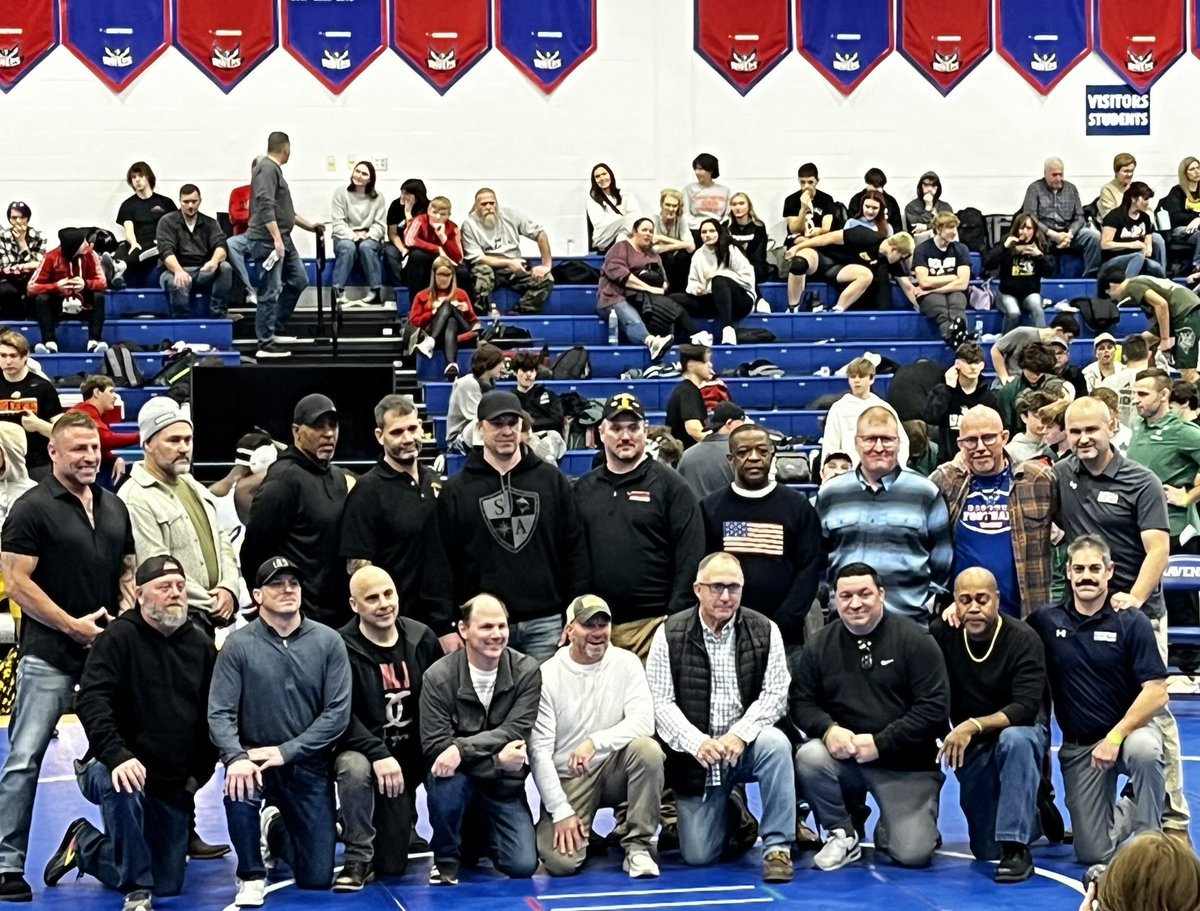 What a night at the Portage County tournament at Ravenna HS!  Great wrestling and recognition of Ravenna’s 1993 State Championship team!  <a href="/RavennaSupt/">Laura Hebert</a> <a href="/rhsravens/">Ravenna Athletics</a>