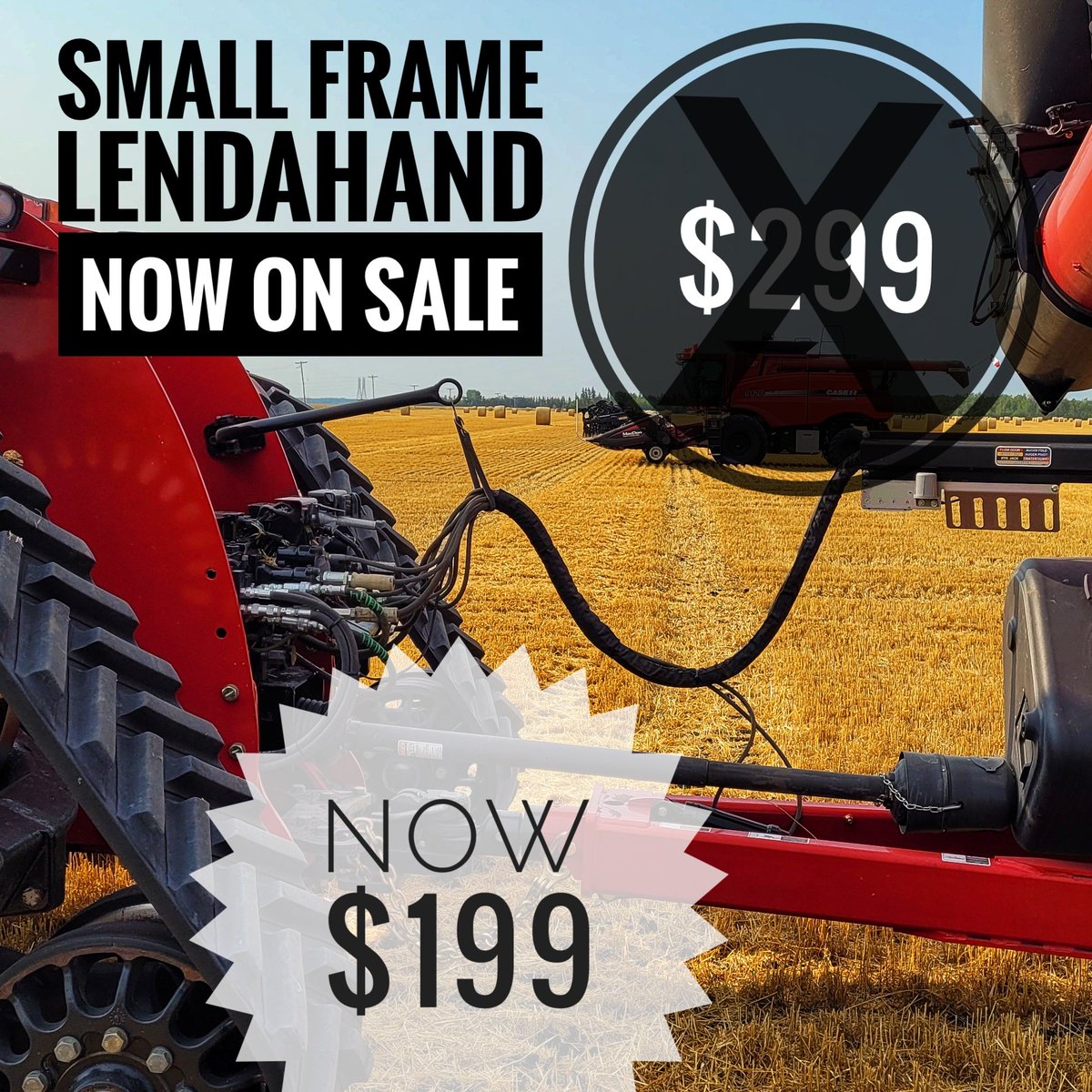 SpringfieldPro3's tweet image. Hey Folks!
Small frame LendAHand are now on sale!
While quantities last.
The small farme LendAHand is mainly made for the CaseIH Rowtrack. As they are shorter.
Not ideal but will also work on a large frame tractor.