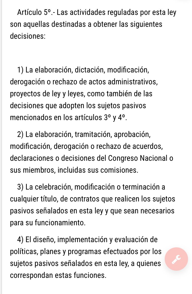 cgajardop's tweet photo. El artículo 5to de la ley de Lobby regula qué actividades deben registrarse. Si no existe una investigación y sanciones por el lobby en el Restaurante Zalaquett significa que la ley 20730 no existe. La Contraloría tiene la palabra. https://t.co/QkqvsuQCid