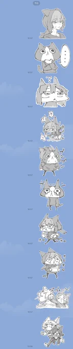 しろいくさんのスタンプかなり可愛いな 